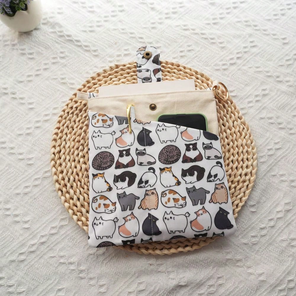 Ideal Stationery & Office Supply - 1PC Mellow Cat Canvas Büchertasche Waschbare