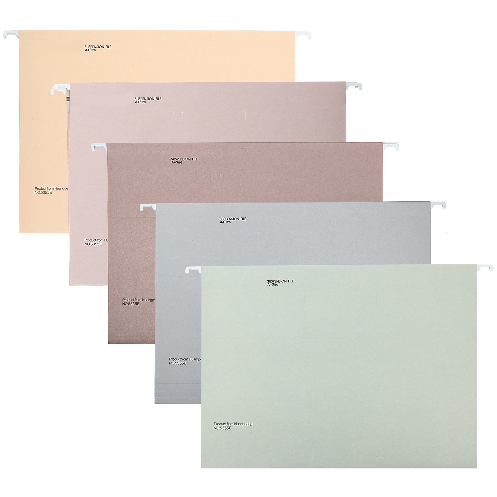 File Folder Hanging - 5 Stück tragbare Hängemappen, Papierordner für