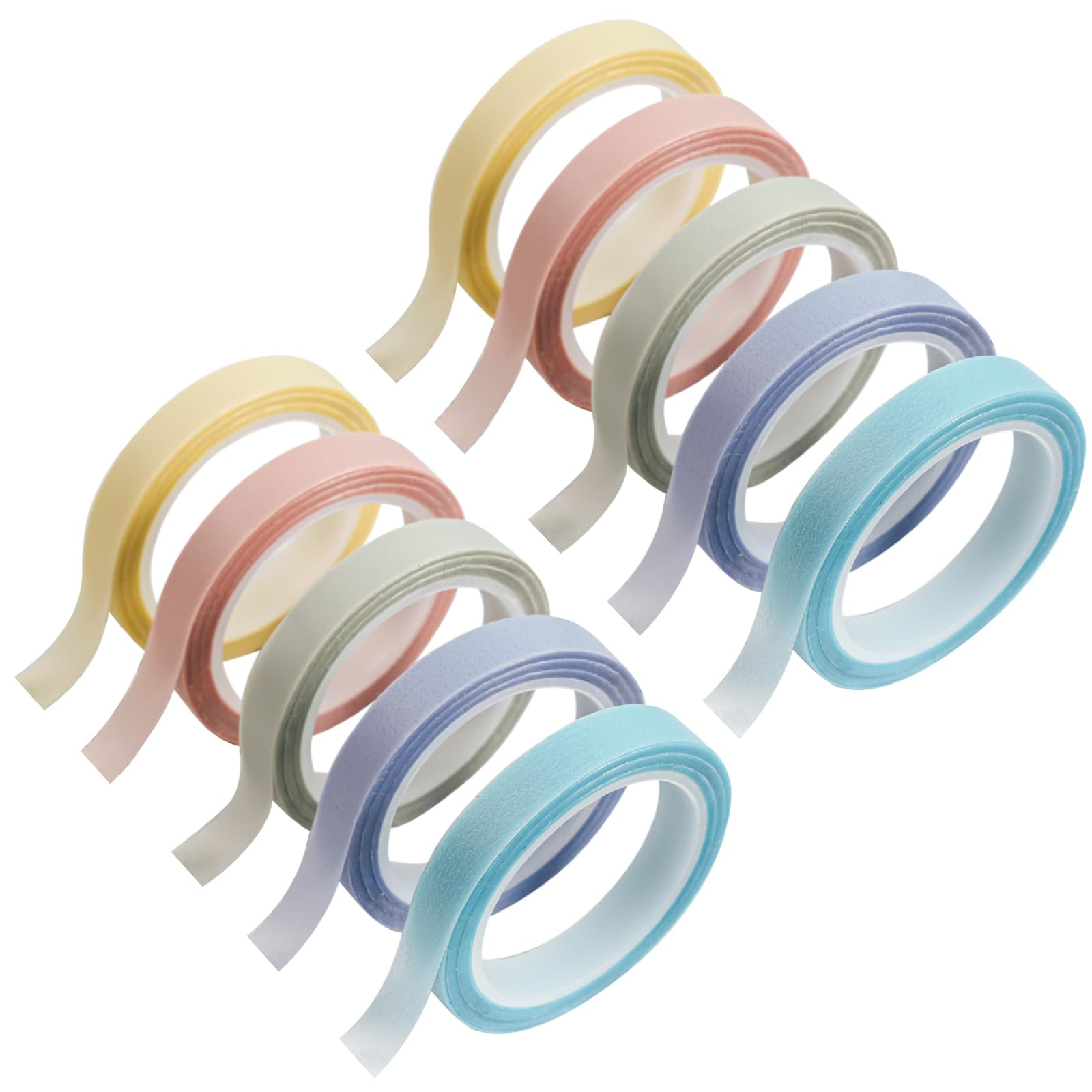 Correction Tape Roller - 10 Rollen Morandi/fluoreszierendes Textmarker-Indexband, neu positionierbares