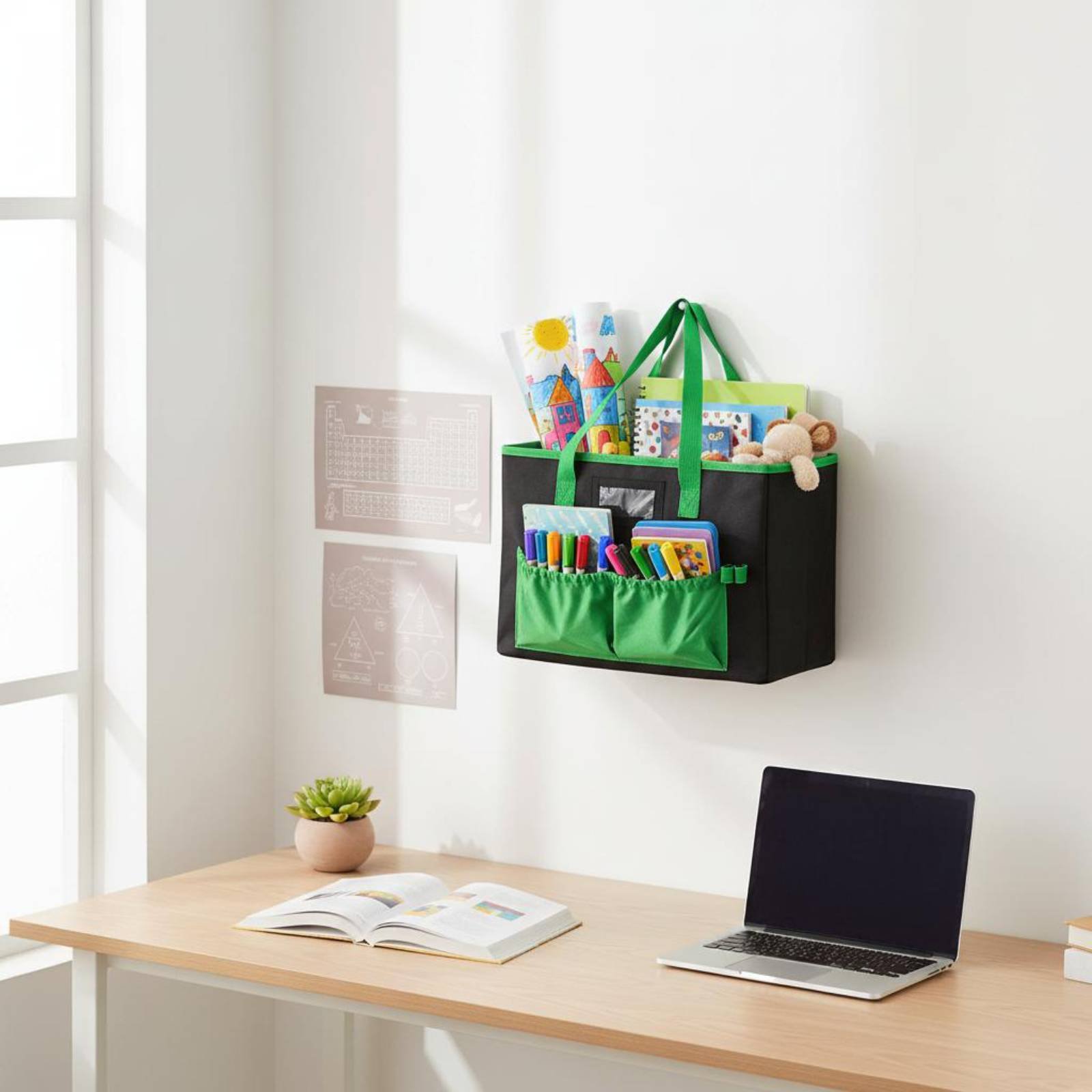 File Folder Hanging - Faltbare Aktenmappe, robuste Hängemappe, Aktenordnerhalter, Lehrertasche,