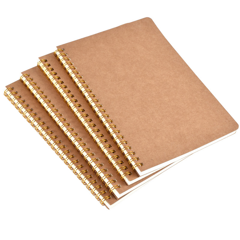 Notebook Dotted A5 - A5-Notizbuch, Tagebuch, mittelgroß, Kraftpapier, Gitter, Punkt,
