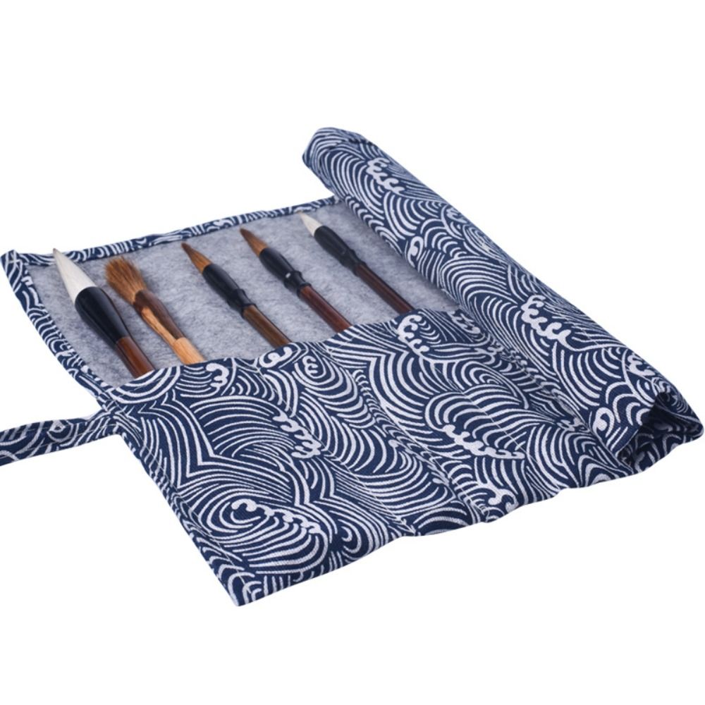 Pen Pouch Roll - Chinesischer Stil Rollpenhalter, Vintage Stifteetui, Aufrollbare