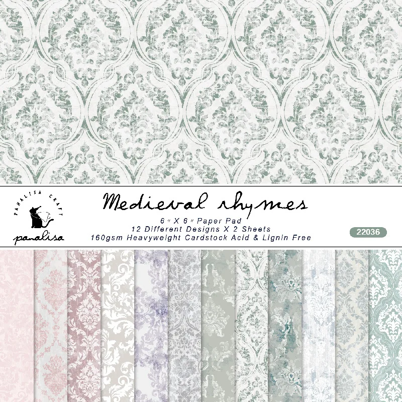 Graph Paper Pad - 12 Blatt Barock muster Sammelalbum Papier