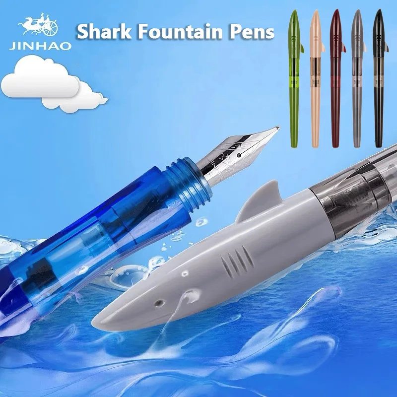 Stationery Supplies Business - Jinhao Cute Shark Füllfederhalter, F-Feder, hochwertiger