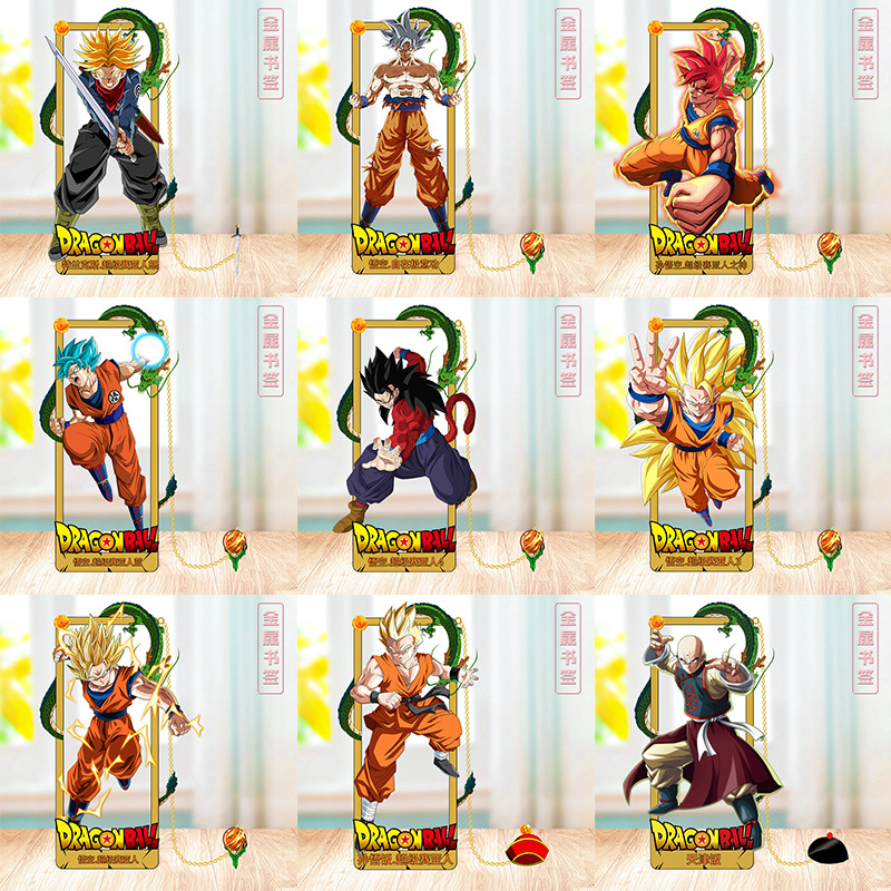 Ideal Stationery & Office Supply - DRAGON BALL Metall-Lesezeichen, Clip im Anime-Stil,