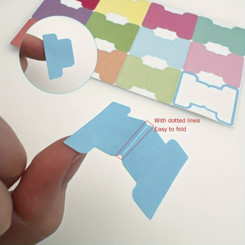 Index Tab Divider - Bunte klebrige Indexregisterkarten – beschreibbare doppelseitige