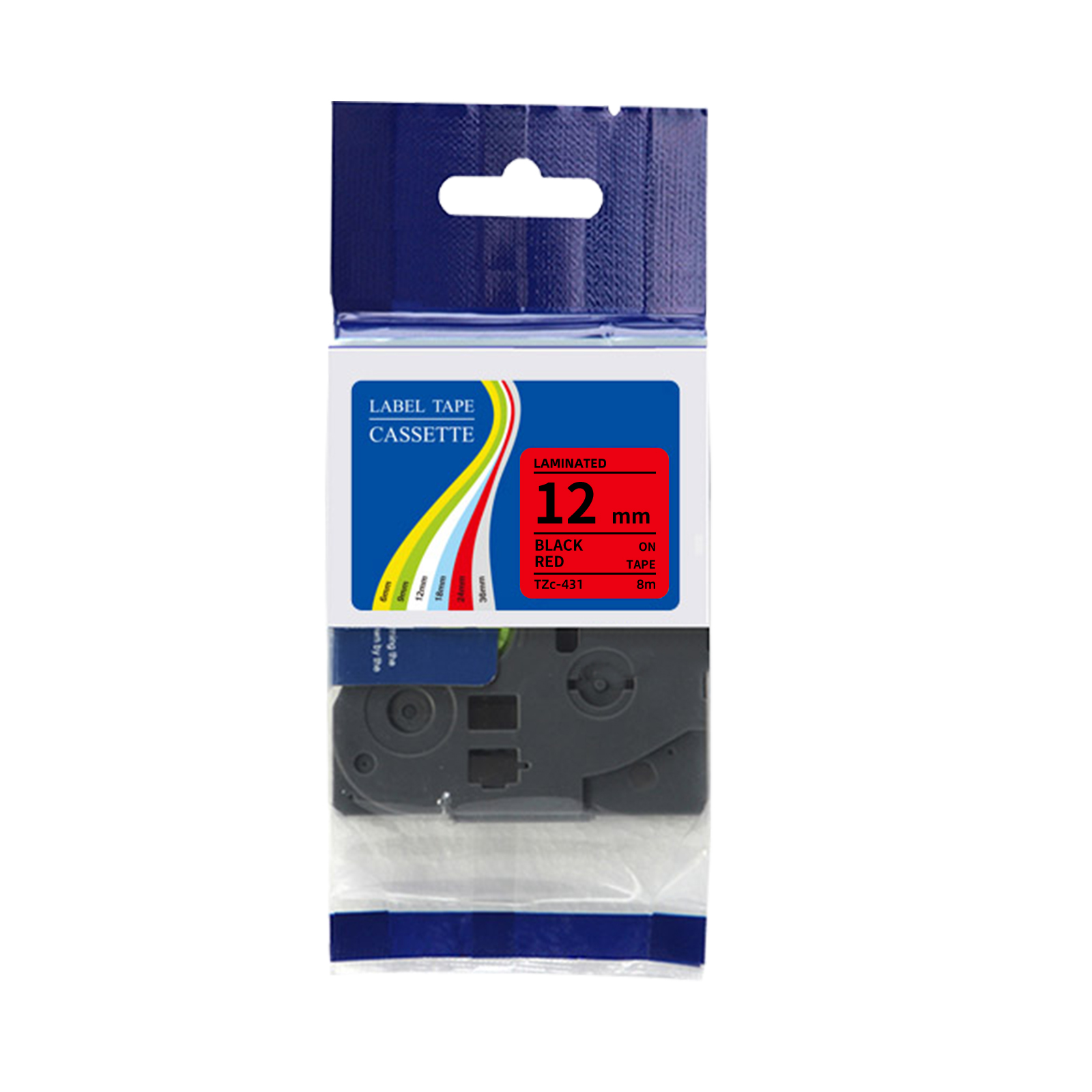 Label Printer Tape - Kompatibles Brother TZe laminiertes Etikettenband 12