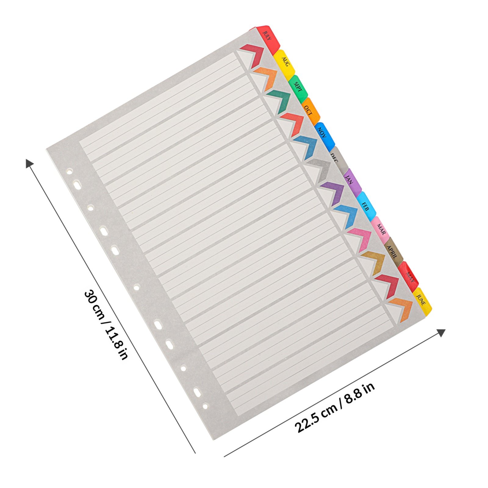12 Blatt Trennblätter mit Regi – Index Tab Divider Bewertung und Preis