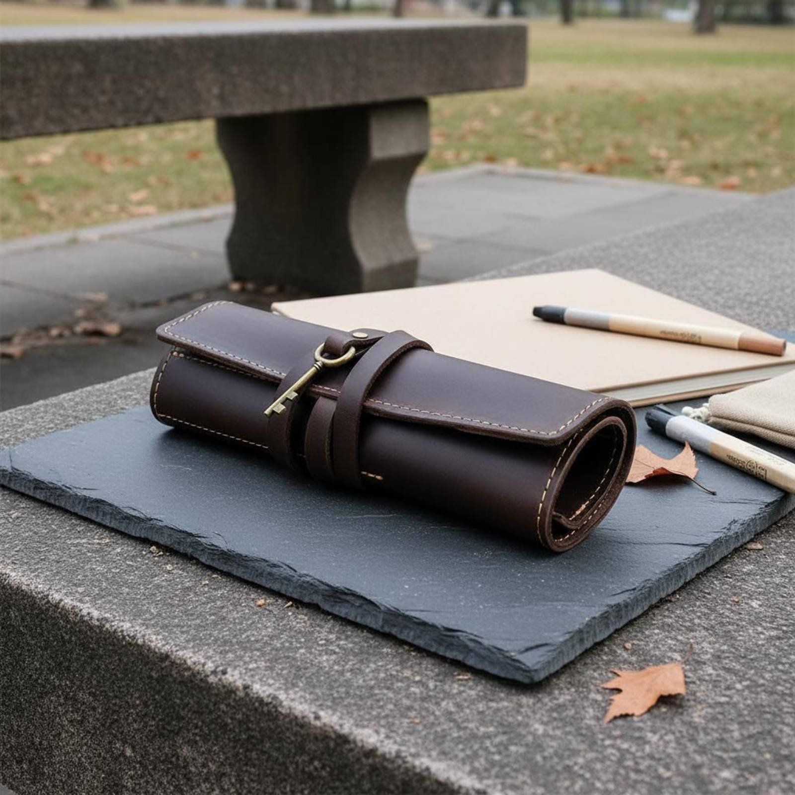 Leder Faltbare Stiftetui-Tasch – Pen Pouch Roll Bewertung und Preis