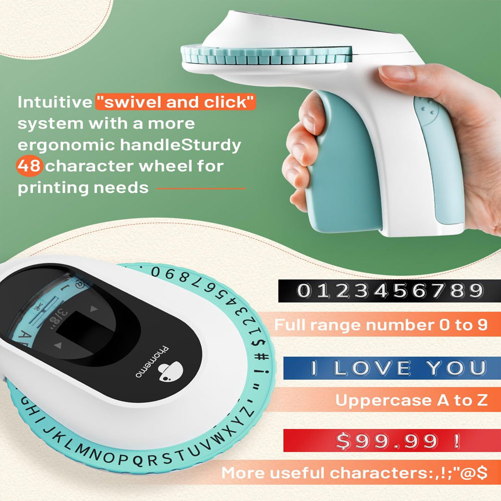 E975 Prägeetikettendrucker, 3D – Label Printer Tape Bewertung und Preis
