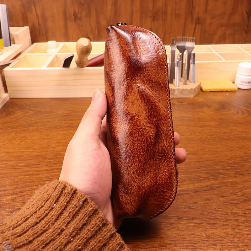 Stifttasche aus Rindsleder für – Tan Stationery & Office Supply Bewertung und Preis