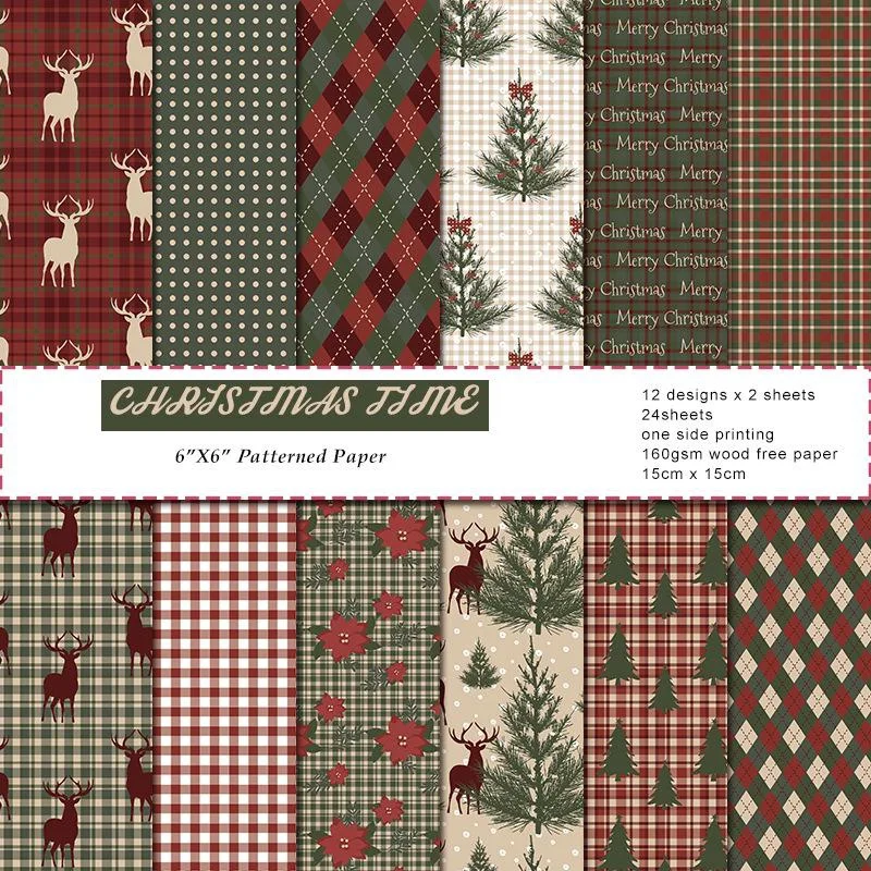 1Set Vintage Frohe Weihnachten – Graph Paper Pad Bewertung und Preis