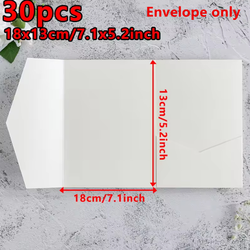 30 Stück 18 x 13 cm grüne Umsc – Stationery Supplies Business Bewertung und Preis