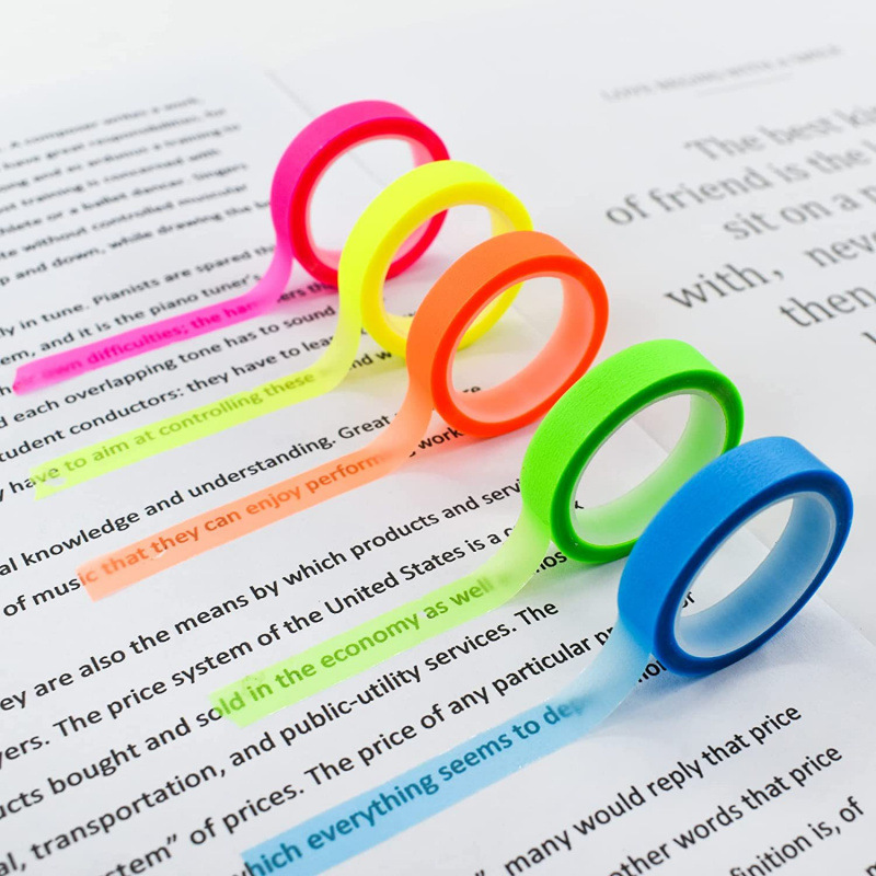 5 Rollen transparente fluoresz – Index Tab Divider Bewertung und Preis