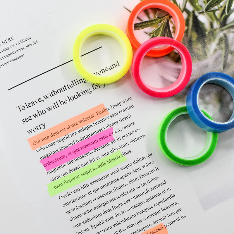 5 Rollen transparente fluoresz – Index Tab Divider Bewertung und Preis