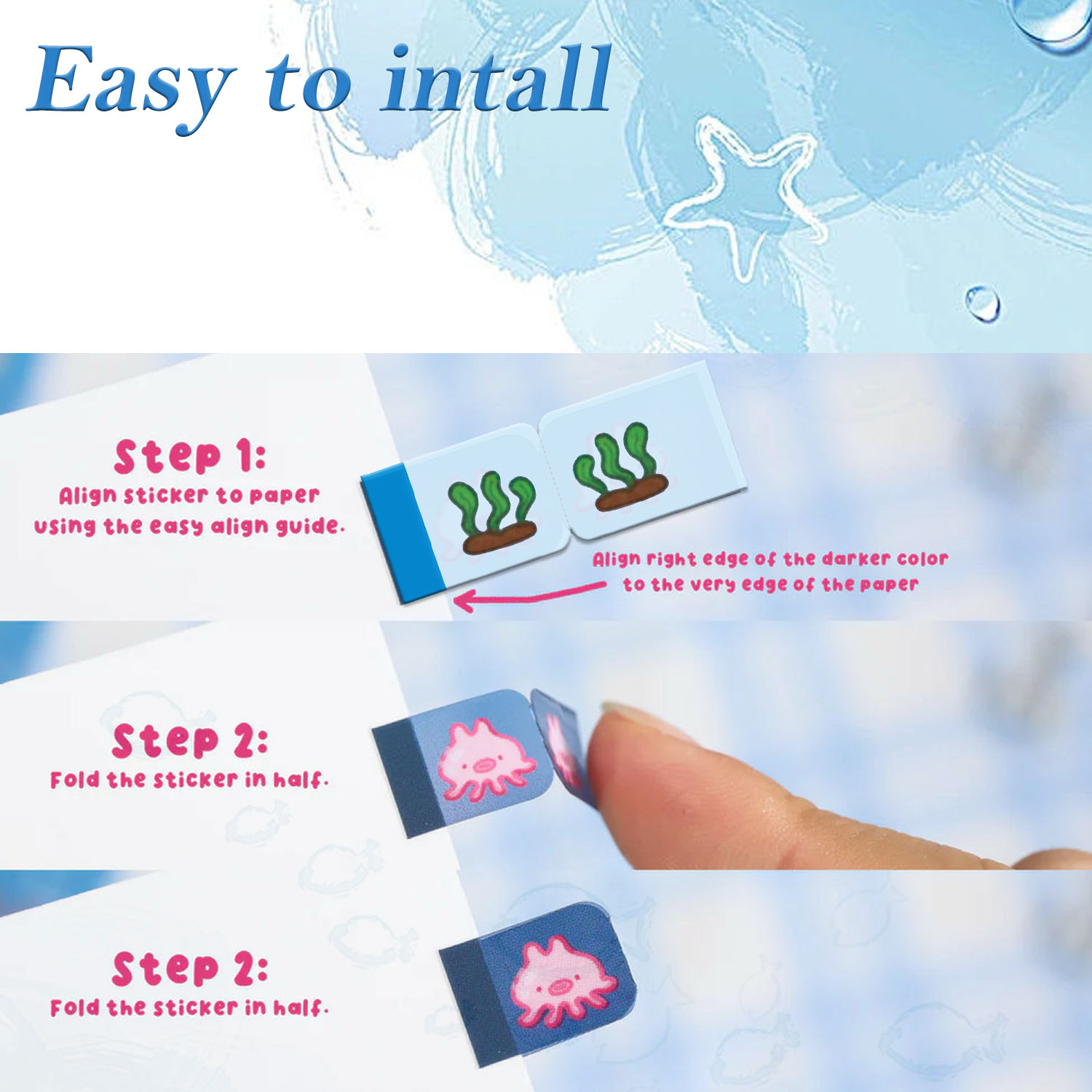 Sea Creature Lil Tab Aufkleber – Index Tab Divider Bewertung und Preis