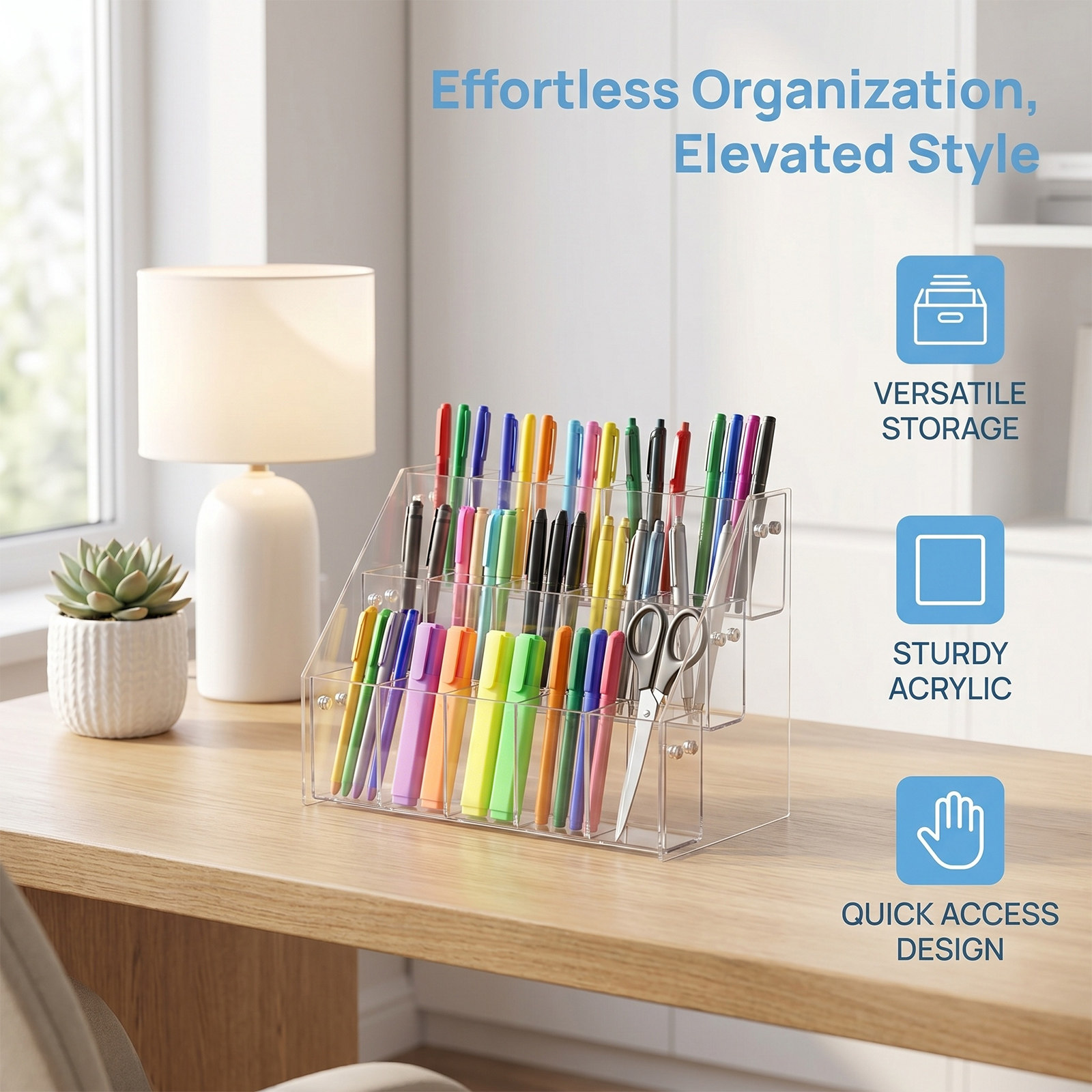 Moderner Transparenter Acryl-S – Stationery Office And School Supply Stores Bewertung und Preis