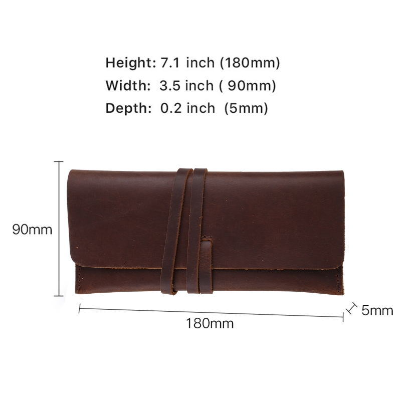Handgemachte Rindsleder Leder  – Pen Pouch Roll Bewertung und Preis