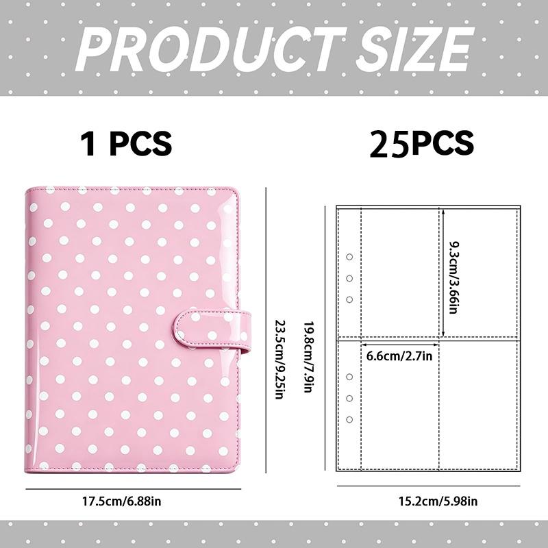 A5 Polka Dot 6-Ring-Kartensamm – Notebook Dotted A5 Bewertung und Preis