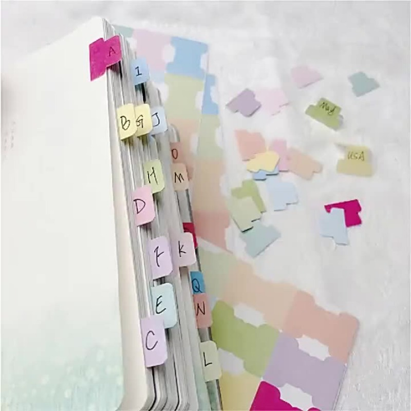 Bunte klebrige Indexregisterka – Index Tab Divider Bewertung und Preis
