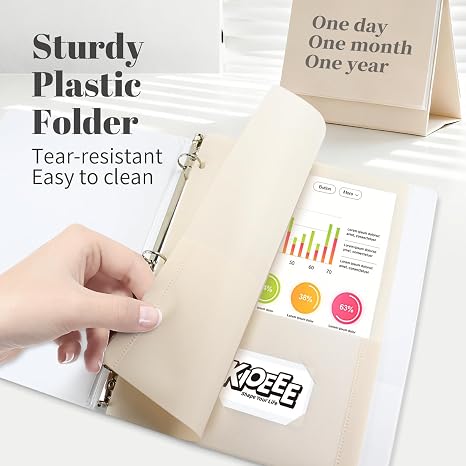 7er-Pack Kunststoffordner mit  – Paper Punch 3 Hole Bewertung und Preis